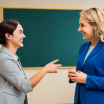 **

"A professional social worker, fully clothed in modest business attire, is engaging in a friendly conversation with a client in a bright and welcoming community center. The scene showcases effective communication, with both individuals maintaining eye contact and displaying empathy. Safe for work, appropriate content, professional setting, perfect anatomy, natural pose, well-formed hands, proper finger count, family-friendly."

**